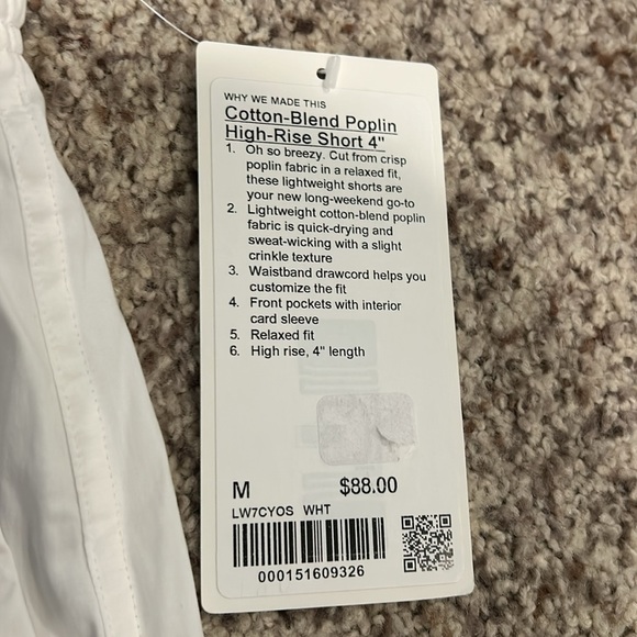 Lululemon white shorts - Picture 2 of 3